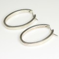 eleganti cercei " Contemporary Hoop ". argint. Italia